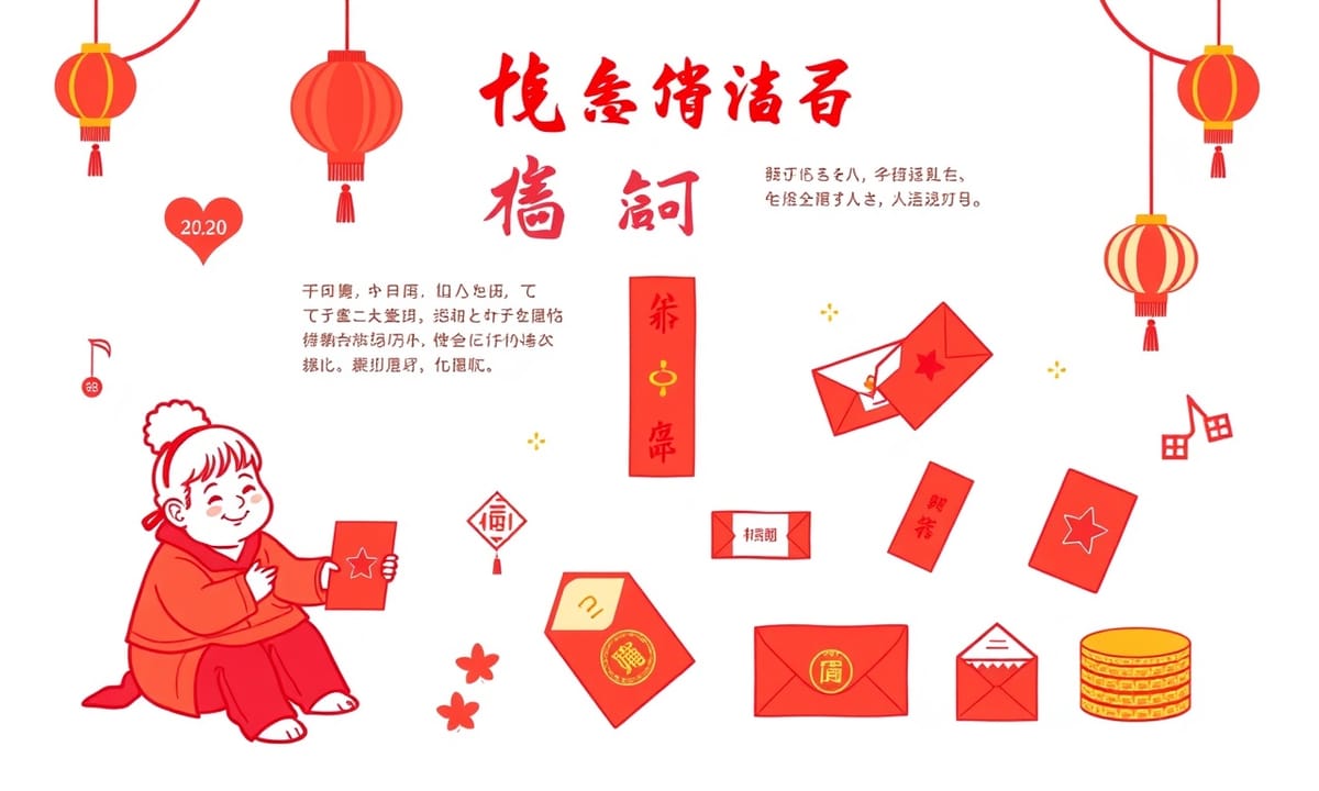 子供時代の思い出に刻まれた赤い封筒の温もり