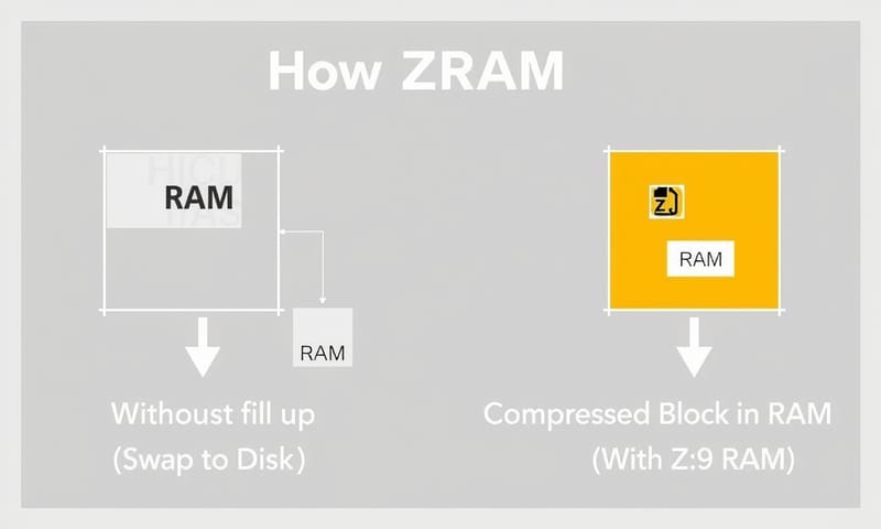 ZRAMの仕組み：メモリ内でデータを圧縮
