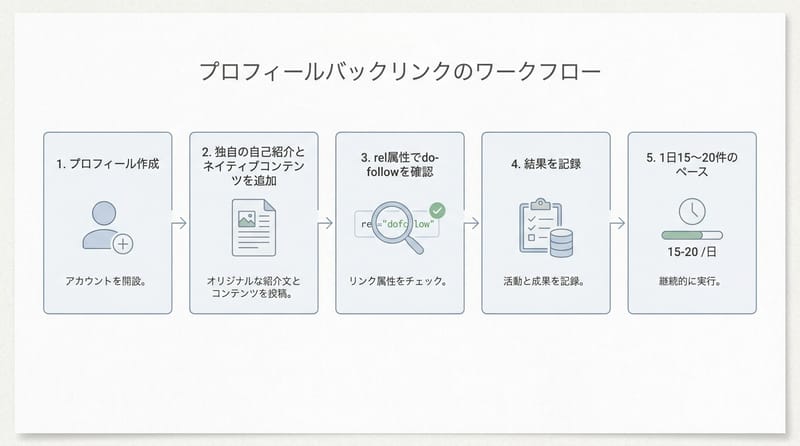 概念総覧：profile backlinksの全体像（基礎・検証・安全運用）