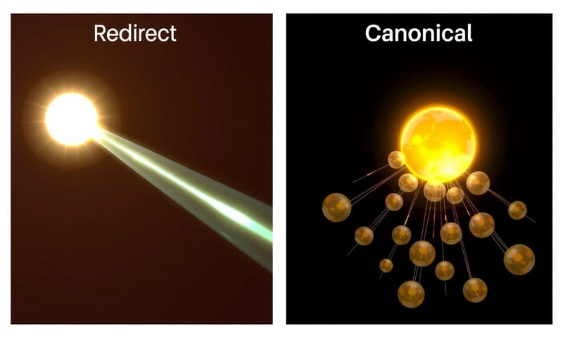 SEO評価（シグナル）の流れのイメージ