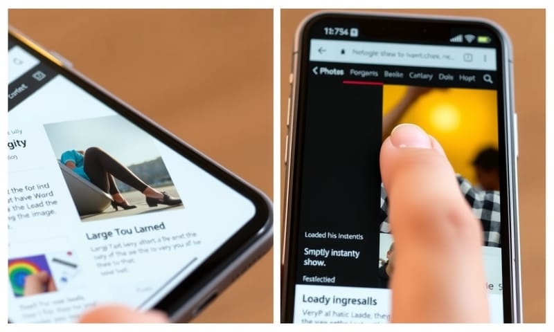 ページの読み込み速度の違いを視覚的に表現