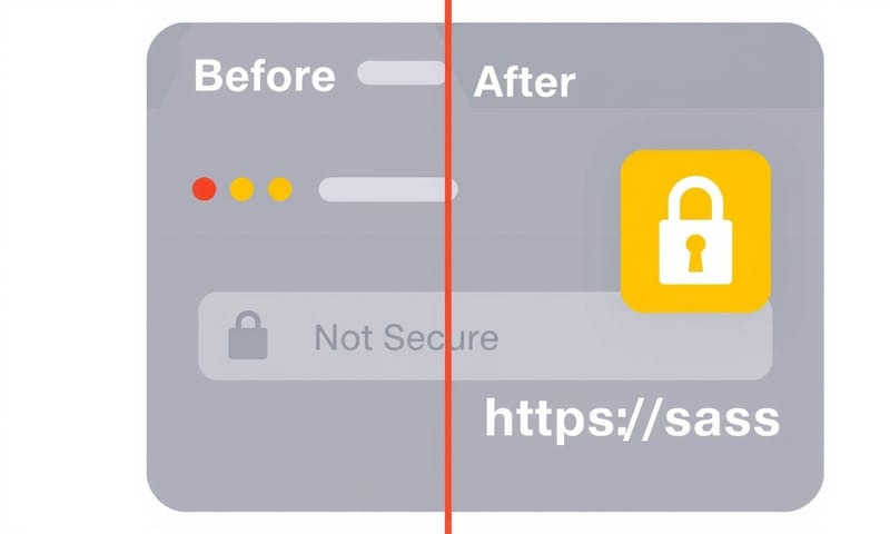 図3：HSTSが通信を保護する様子の抽象的なイメージ