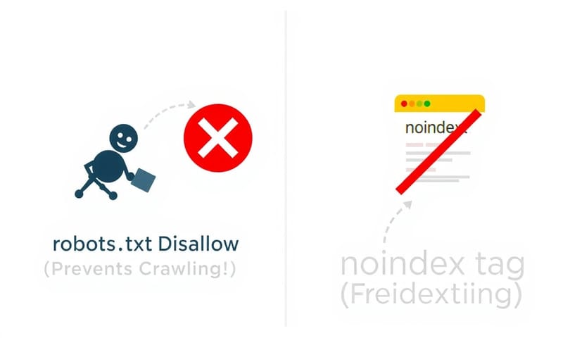 Disallowとnoindexは目的が違う