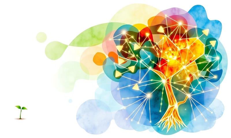 AIによるビジネス成長の抽象的表現