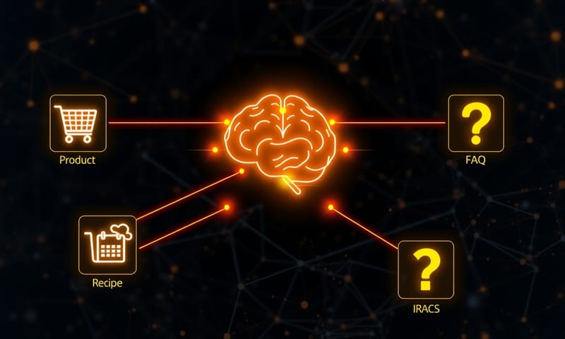 検索エンジンが情報を整理するイメージ