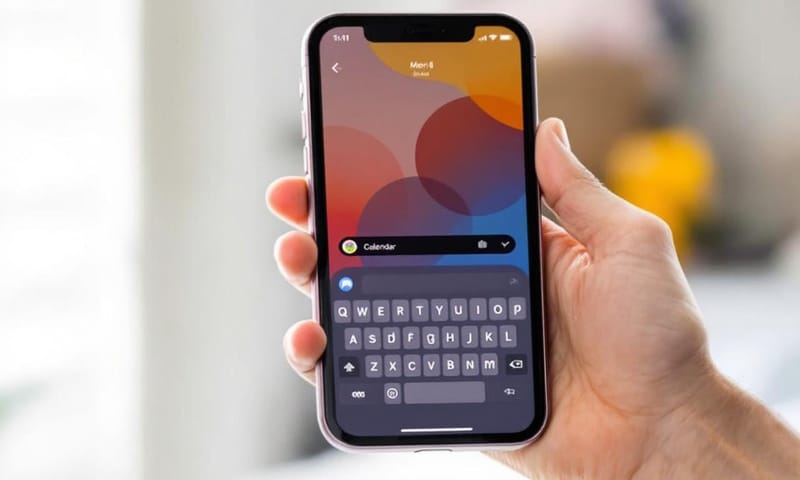 iPhoneでの画面分割マルチタスクのイメージ