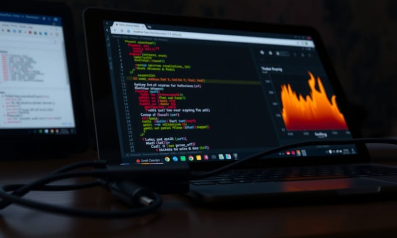 実際のデバッグ風景：モバイルの実機でパフォーマンスを計測