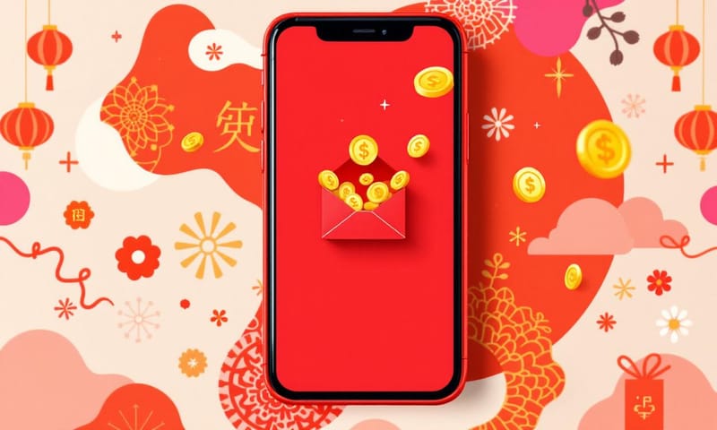 デジタル紅包の仕組み。グループチャットで「お年玉争奪戦」が始まる。