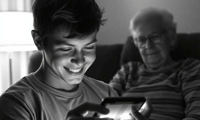 世代間のギャップ。テクノロジーは、この溝を埋めるべきか、それとも…。