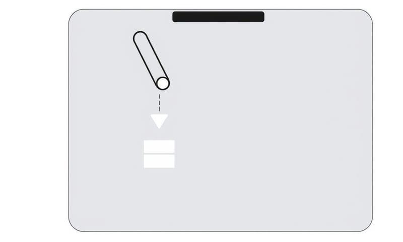 Swish 手勢操作示意，在觸控板上用兩指下滑來關閉視窗。