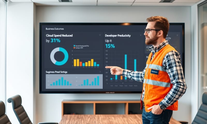 將技術成果轉化為商業數據，向管理層清晰展示價值。