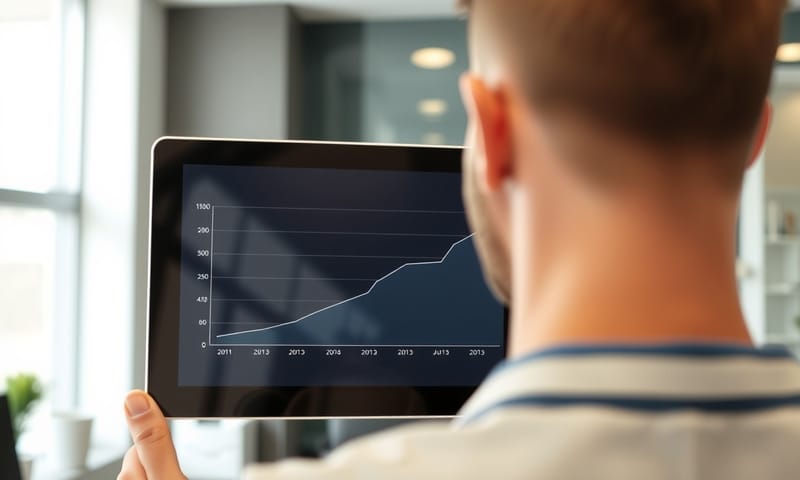 成果驗收：客戶看到成長曲線時的滿意表情