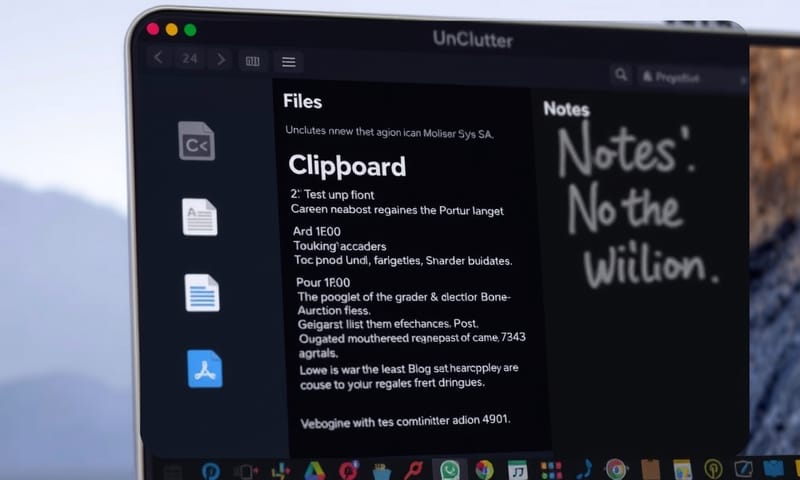 Unclutter 的三合一介面，其實很單純