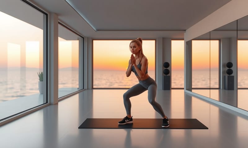 健身房模式，可以選擇教練示範不同的訓練動作。