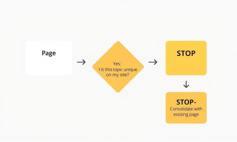 一個簡單的決策流程，用來判斷主題是否可用
