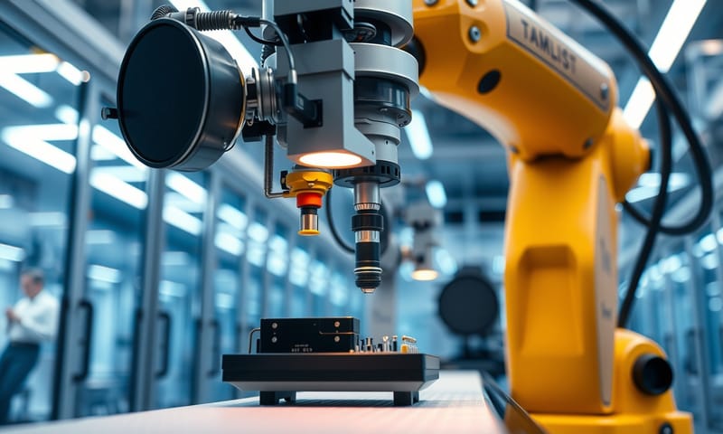 導入機器視覺後的現代化產線