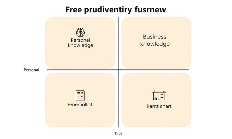四象限框架的極簡示意圖