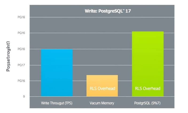 效能對比圖：PG17 在不同工作負載下的提升