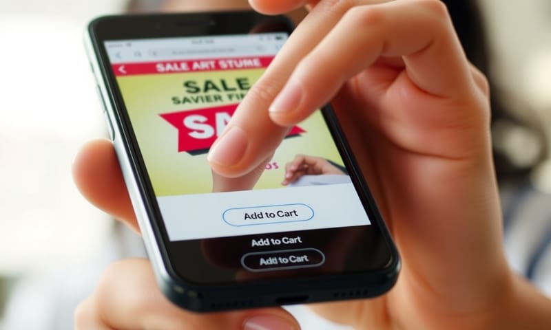 佈局偏移導致使用者點擊錯誤的示意圖