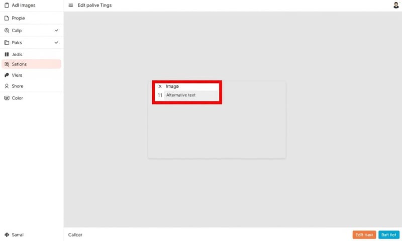 在 CMS 後台填寫 Alt Text 的實際畫面