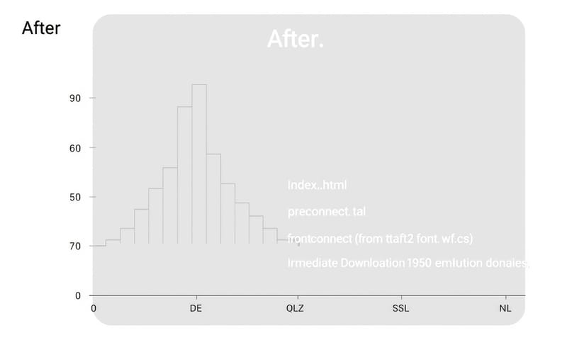使用 preconnect 前後網路瀑布圖對比