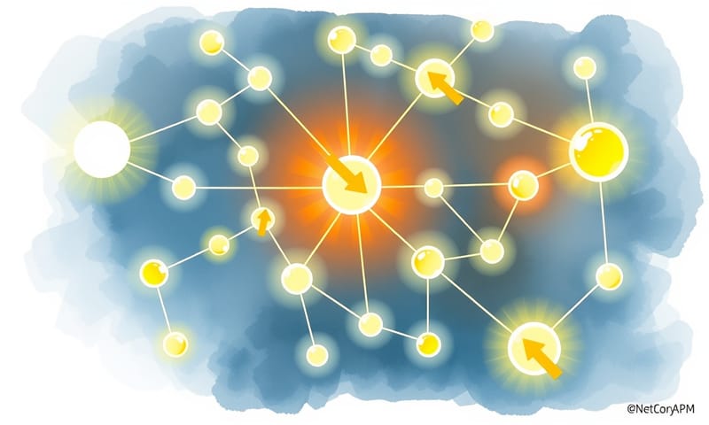 連結如同神經網絡，建立主題權威性