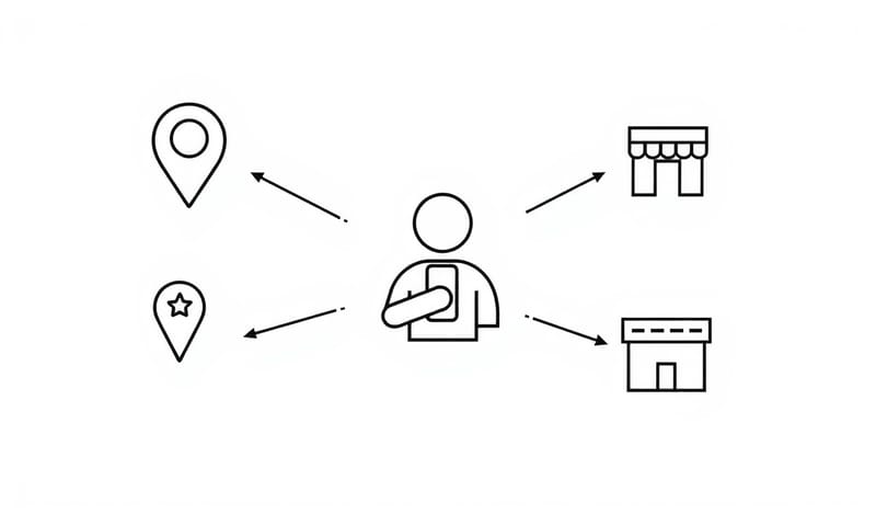 本地搜尋生態系的運作示意