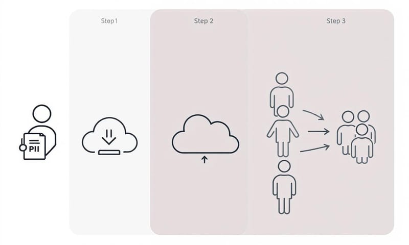 用戶隱私外洩流程示意圖