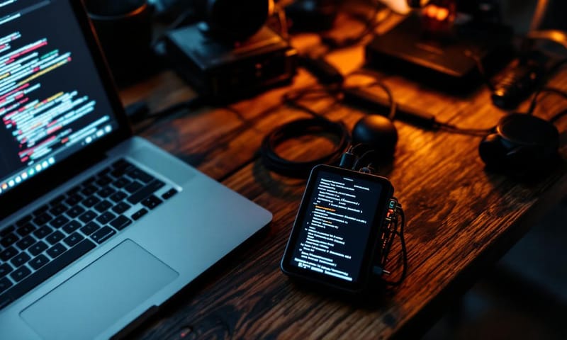 我的實驗環境：一台 Pwnagotchi 和一台筆電