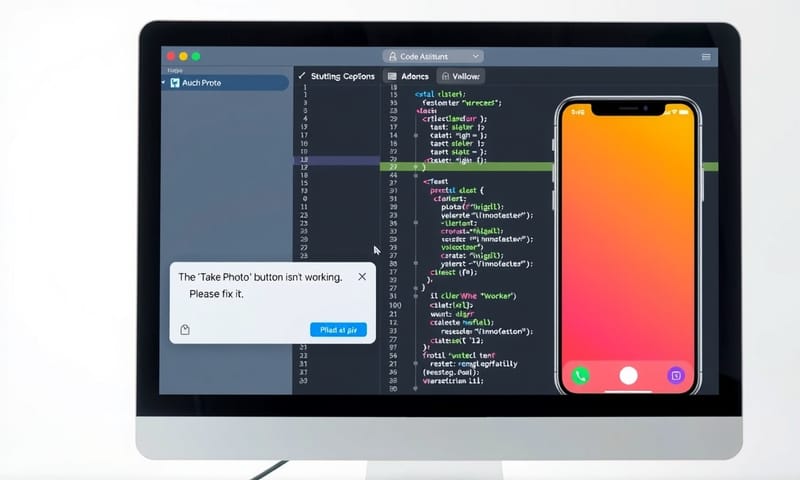 與 AI 開發助理的對話介面